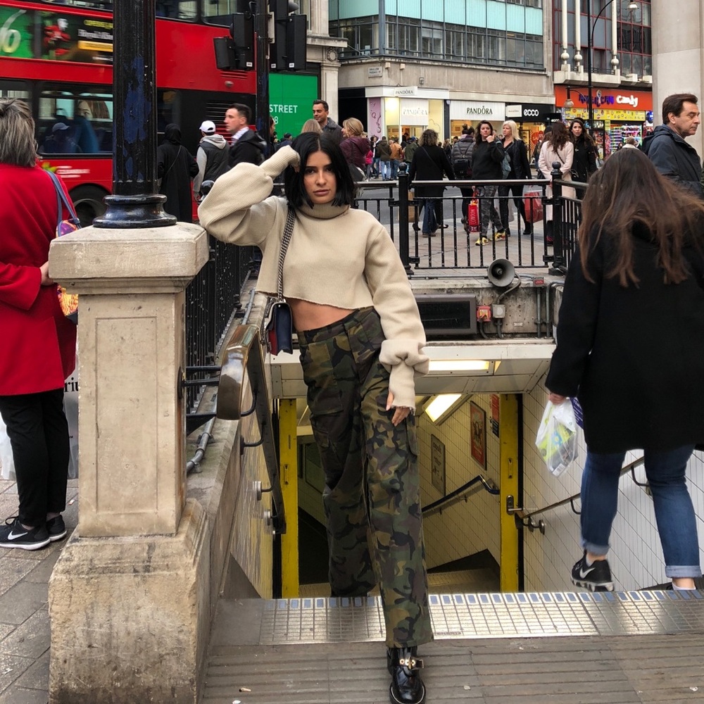 Camo printed pants